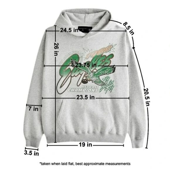Abercrombie & Fitch Philadelphia Eagles Graphic Popover Hoodie - Picture 14 of 15